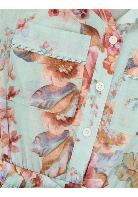 Tutina con stampa ZIMMERMANN KIDS | 5845YRS261MINT FLORAL MULTI